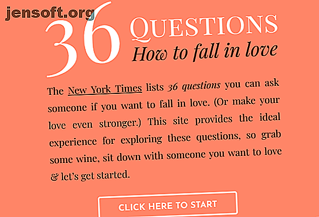 36 questions pour savoir si vous êtes amoureux