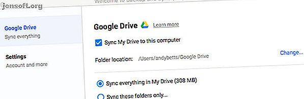 synchroniser le dossier google drive