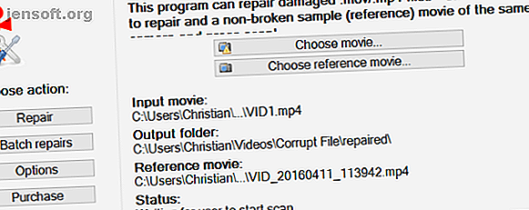 Réparer le fichier vidéo MP4