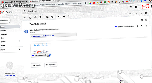 Dropbox pour Gmail, une extension Chrome permettant de prévisualiser les liens Dropbox