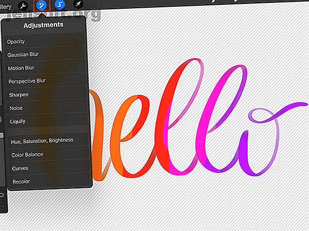 Comment remplir un texte de calligraphie avec une couleur, des textures ou des photos dans Procreate Procreate Lettering Blur