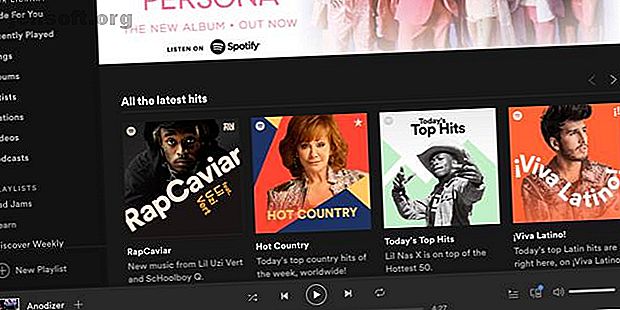 Spotify capture d'écran