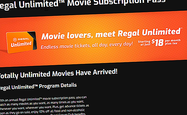 Alternatives à MoviePass - Regal Unlimited