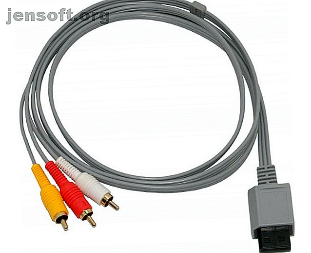 Câble AV typique de la Nintendo Wii