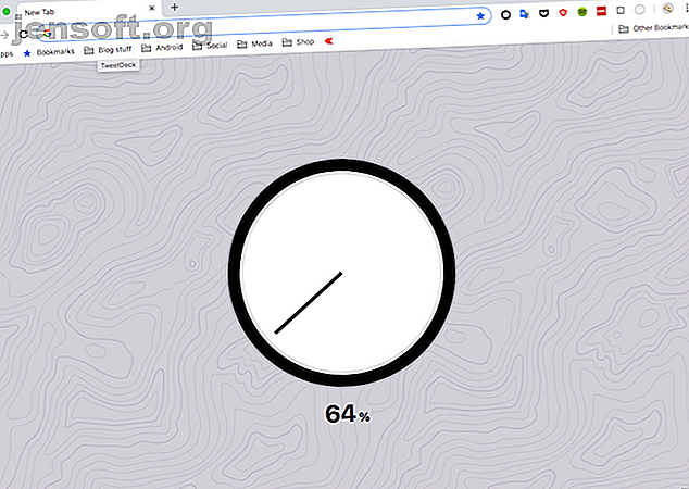Analog Clock Pourcentage Google Chrome