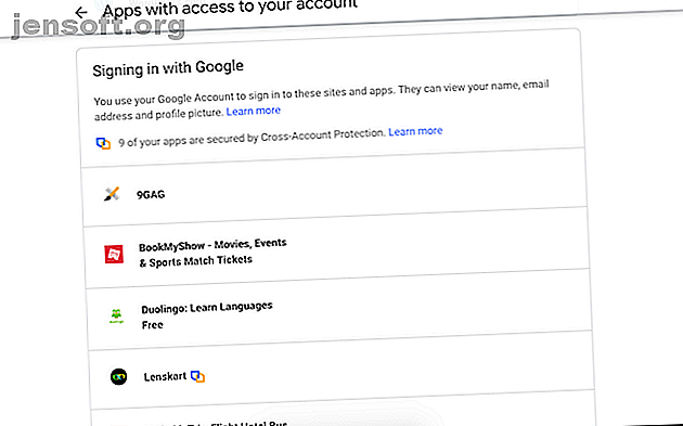 Paramètres d'accès aux comptes tiers Google