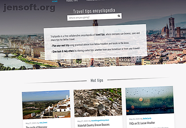 Triptipedia, une alternative à wikitravel et wikivoyage, a des conseils de voyage et des guides