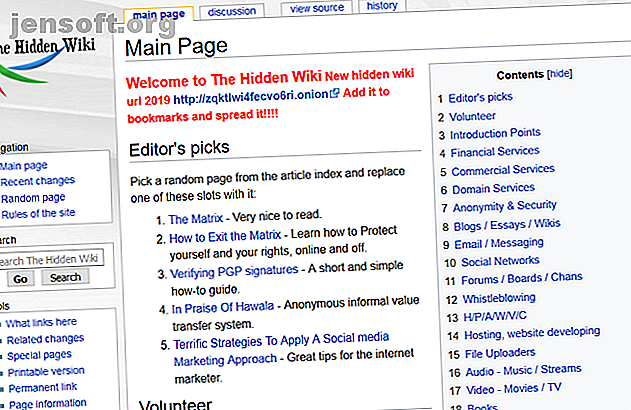 page d'accueil wiki masquée