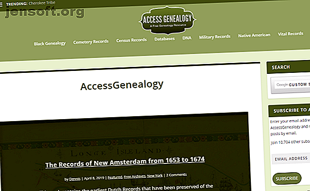 Utiliser la ressource Access Genealogy