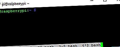 Liste des fenêtres du terminal écran GNU