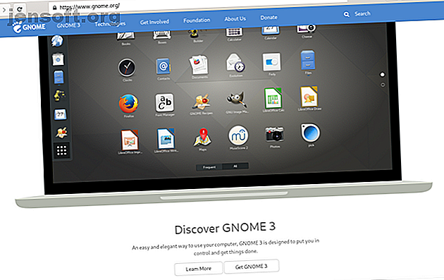 Navigateur Web GNOME affichant la page Web GNOME
