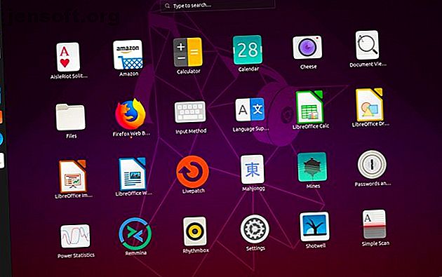 Interface de bureau Ubuntu