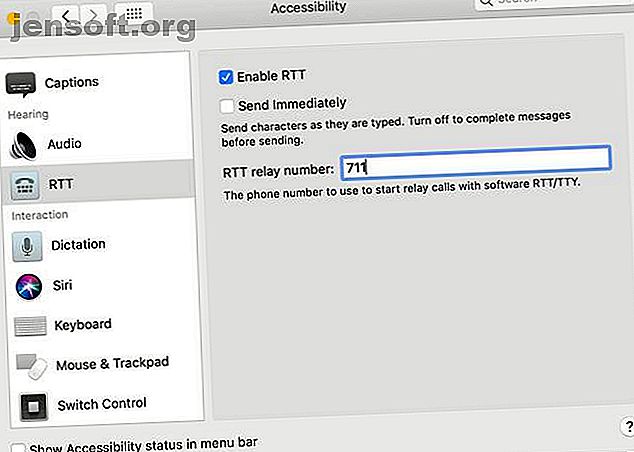 Paramètres d'appel RTT sur macOS
