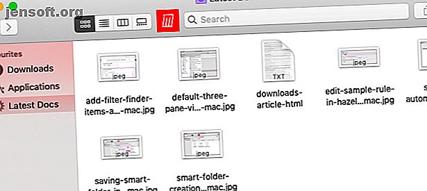 exemple de dossier intelligent dans le Finder sur Mac