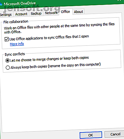 Option OneDrive Use Office