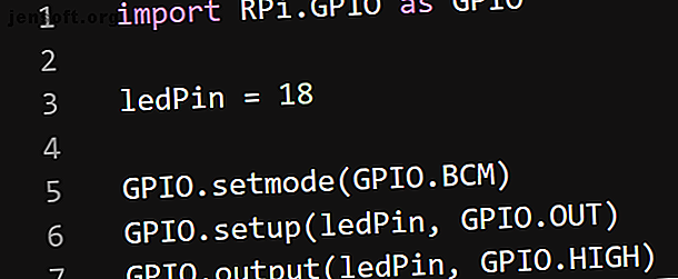 Code à configurer et voyant à afficher à l'aide de la bibliothèque RPi.GPIO
