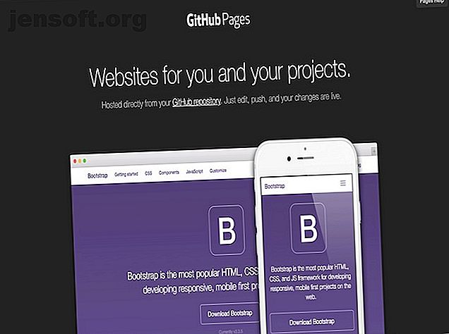 Exemple d'affichage pour les pages GitHub