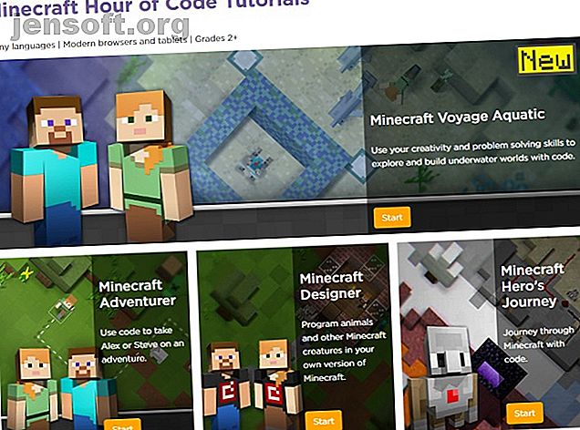 Choisissez parmi quatre didacticiels Minecraft Hour of Code