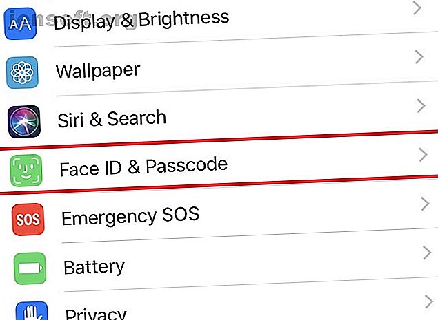 Paramètres de reconnaissance faciale pour iPhone X