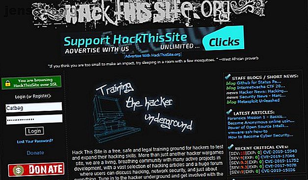 Un site Web pour une pratique de piratage éthique