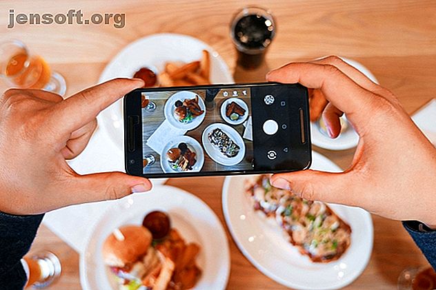 prendre une photo du repas avec smartphone