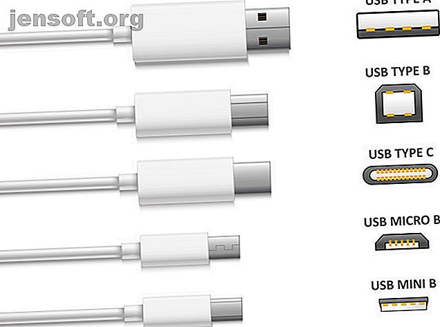 Différents types de clés USB