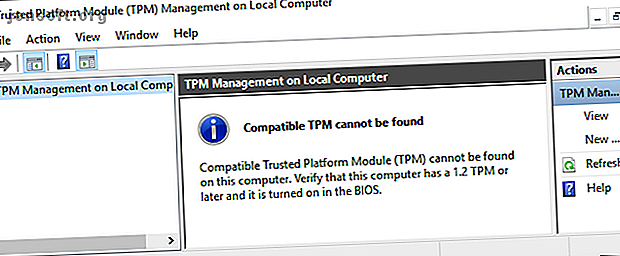 bitlocker compatible tpm introuvable