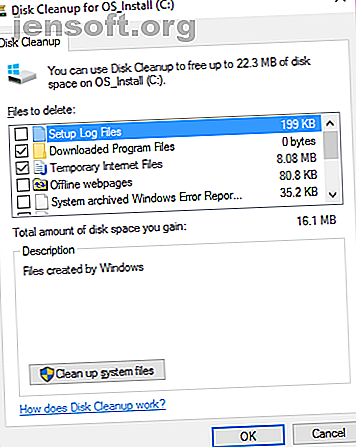 Outil de nettoyage de disque Windows