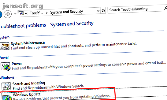 Panneau de configuration Windows 10 Mise à jour de Windows