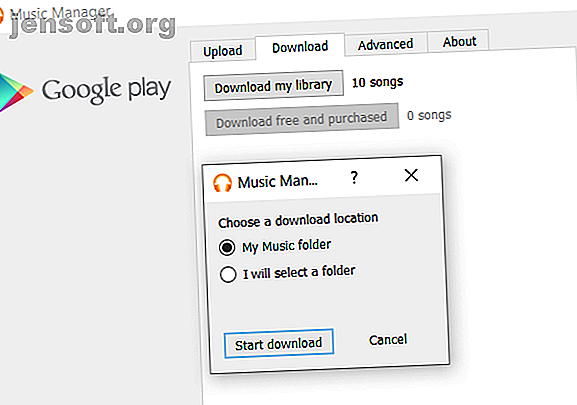 page de téléchargement de google music manager