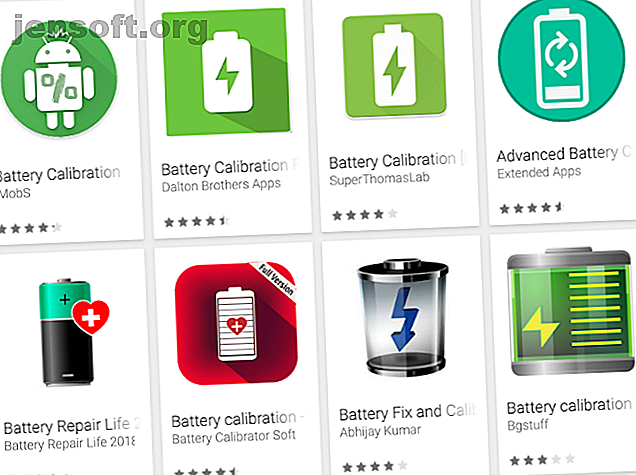 Applications de calibration de batterie Android