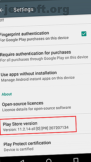 Wenn Sie nicht über die neueste Version von Google Play Store verfügen, können Sie ein Update mit dieser ausgeblendeten Einstellung erzwingen.