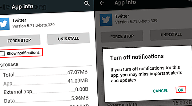 Comment désactiver les notifications d'applications dans Android 4.1 Jellybean pour Android 4.4 KitKat
