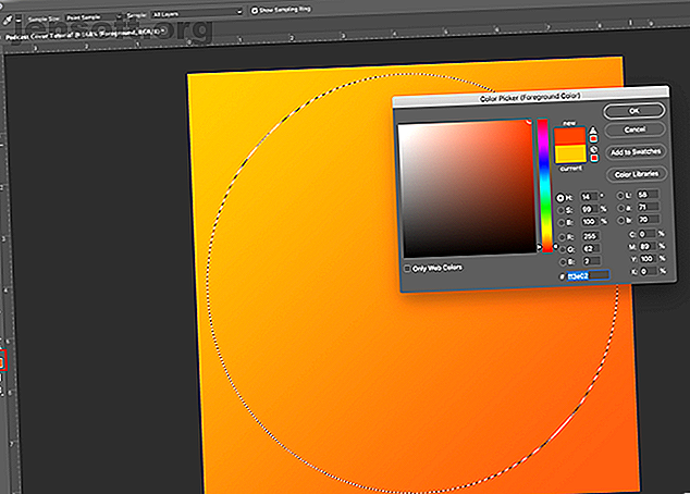 Photoshop CC Sélection d'une couleur pour votre rectangle de sélection