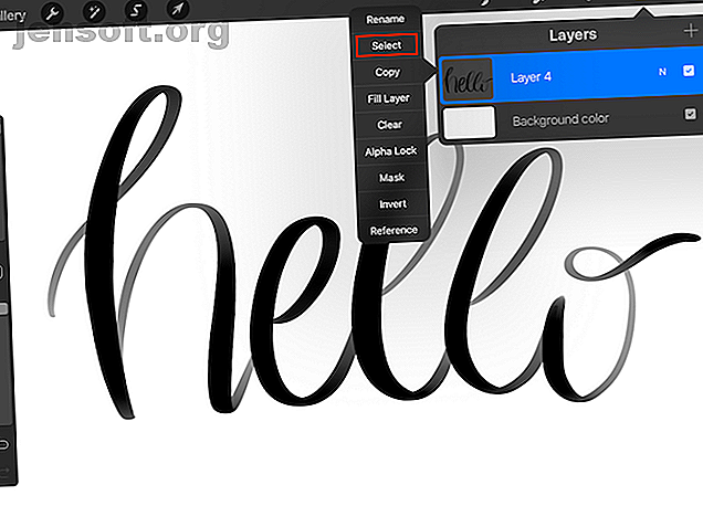 U kunt de maskeerfunctie van Procreate gebruiken om letters te vullen met gemengde kleuren, foto's en meer.