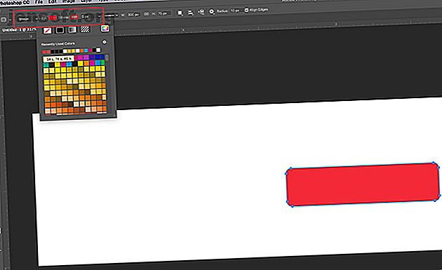 Changer la couleur du rectangle dans Photoshop