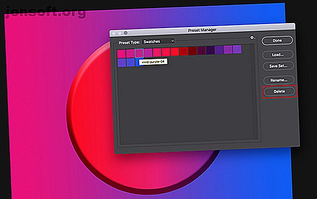 Comment créer une palette de couleurs personnalisée dans Photoshop Supprimer une couleur individuelle