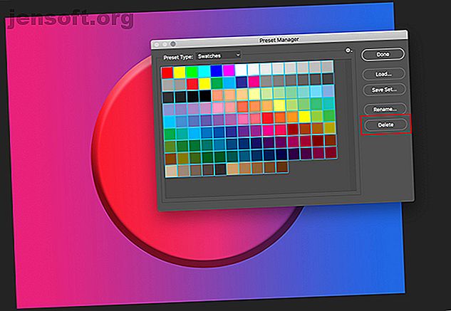 Comment créer une palette de couleurs dans Photoshop Supprimer de vieilles couleurs