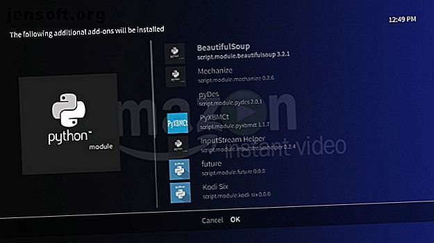 Dépendances Amazon VOD dans Kodi