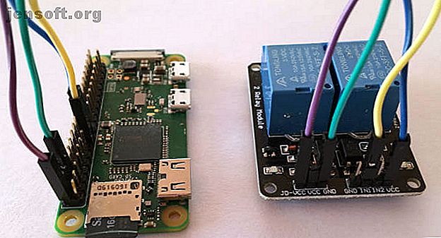 Raspberry Pi Zero W connecté à une carte relais