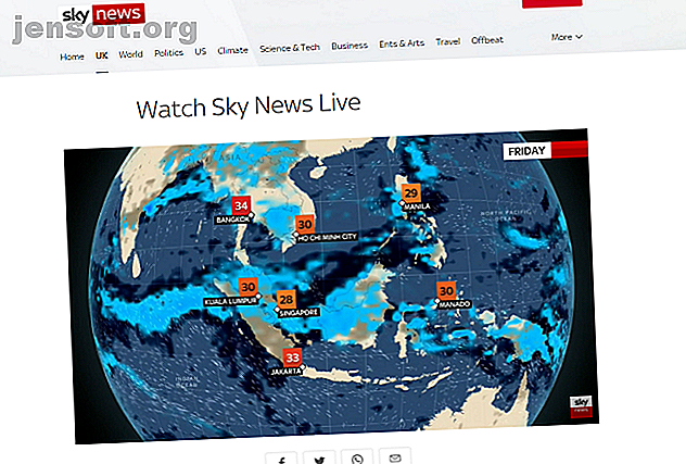 chaîne de télévision gratuite Internet Sky News