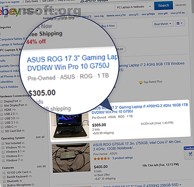 Comment acheter un bon ordinateur portable de jeu bon marché pour moins de 500 $ d'achat asus g750 ebay