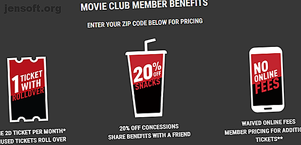 Alternatives à MoviePass - Cinemark Movie Club