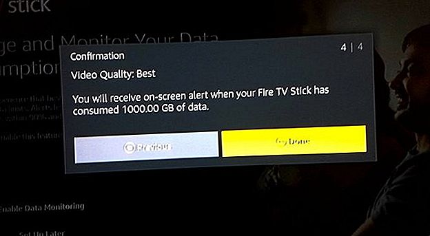 Configuration d'Amazon Fire TV Stick: confirmation du contrôle des données