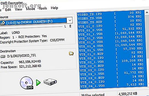 Les 11 meilleurs outils pour extraire des DVD et des disques Blu-ray sur votre ordinateur - DVD Decrypter