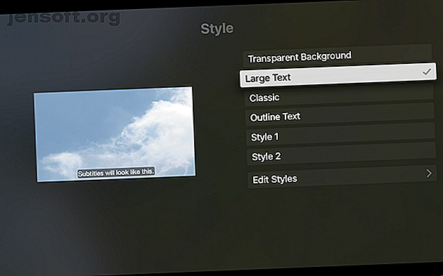 Style de sous-titres Apple TV Netflix