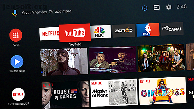 android tv mise en page de l'écran d'accueil