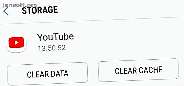 Effacer le cache de l'application YouTube