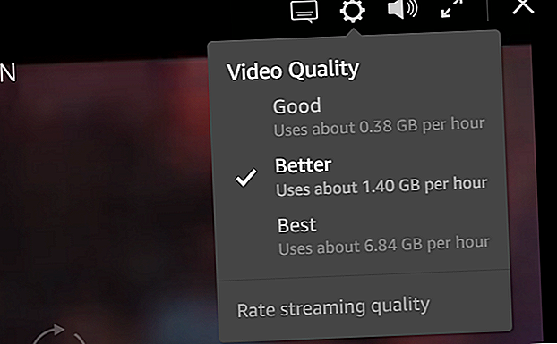 Paramètres de qualité Amazon Prime Video