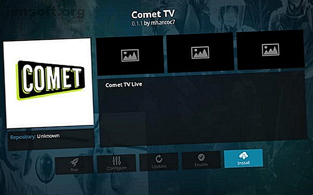 comet tv kodi ajouter sur